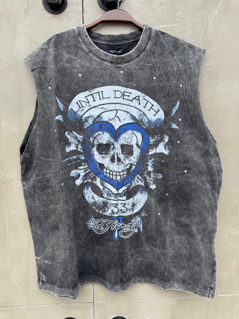 Matuê x Ed Hardy Regata Until Death Estonado — P / M / XG, Novo