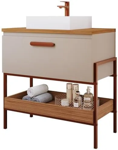 ARM. PORTINARI 60 CM CAPPUCCINO/FREIJO MGM