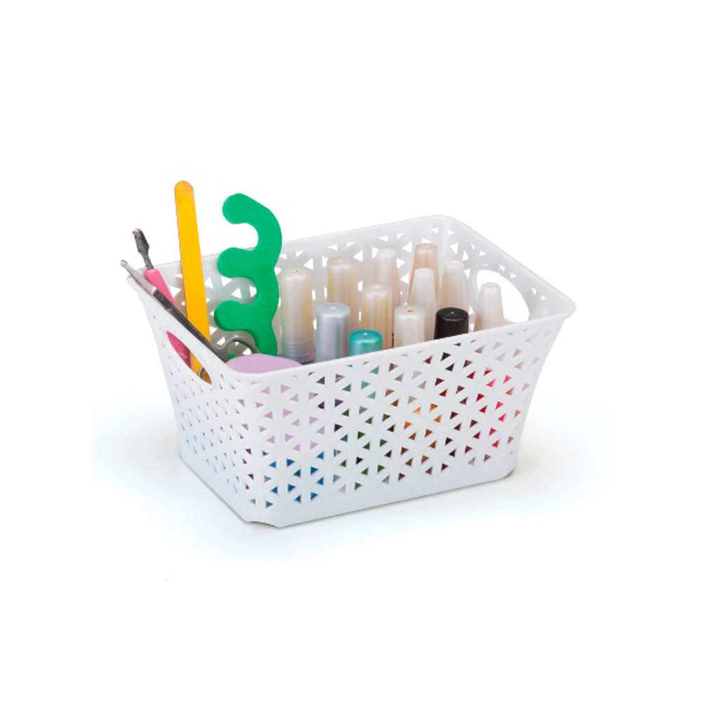 Kit de 4 cestos Arthi 650ml Mosaico pequeno