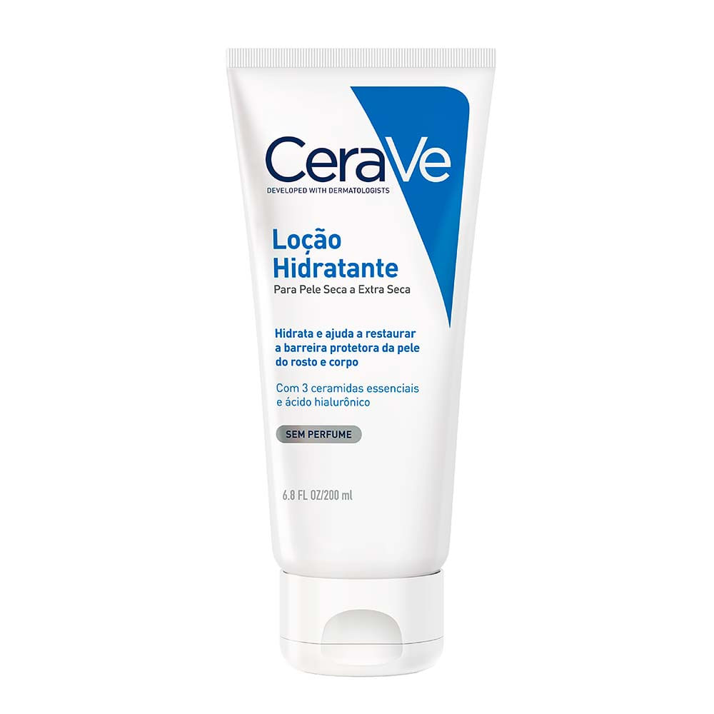 Loção Hidratante CeraVe para Pele Seca a Extra Seca com Ácido Hialurônico — 200ml
