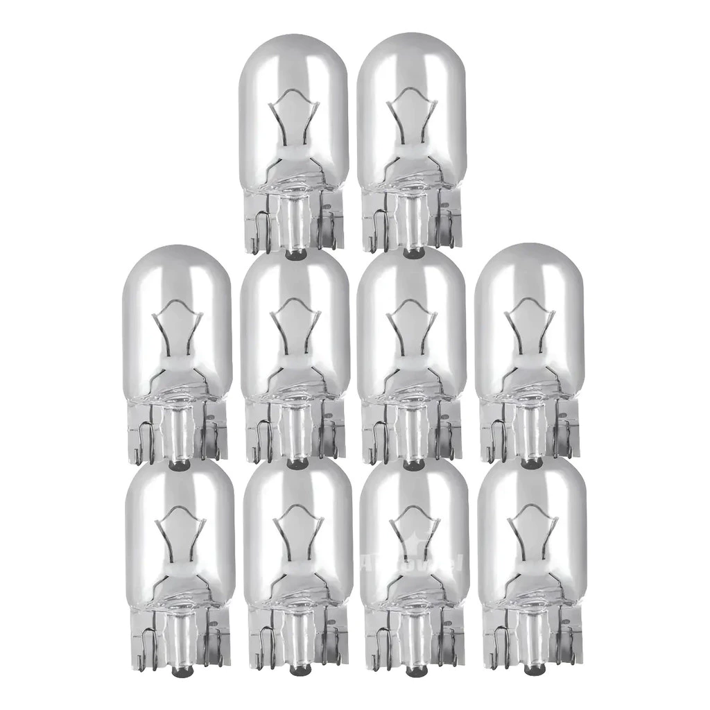 10 Lâmpadas Pingo T10 5w5 12v Lanterna Farolete Teto Placa