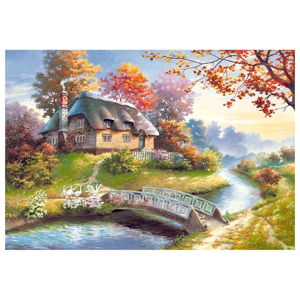 Foto 2 de Puzzle 1500 Peças Chalé Castorland 150359