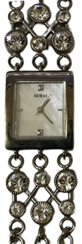 Relógio Guess Feminino Bracelete Com Cristais U10515l1 Prateado Dourado Branco (USADO)
