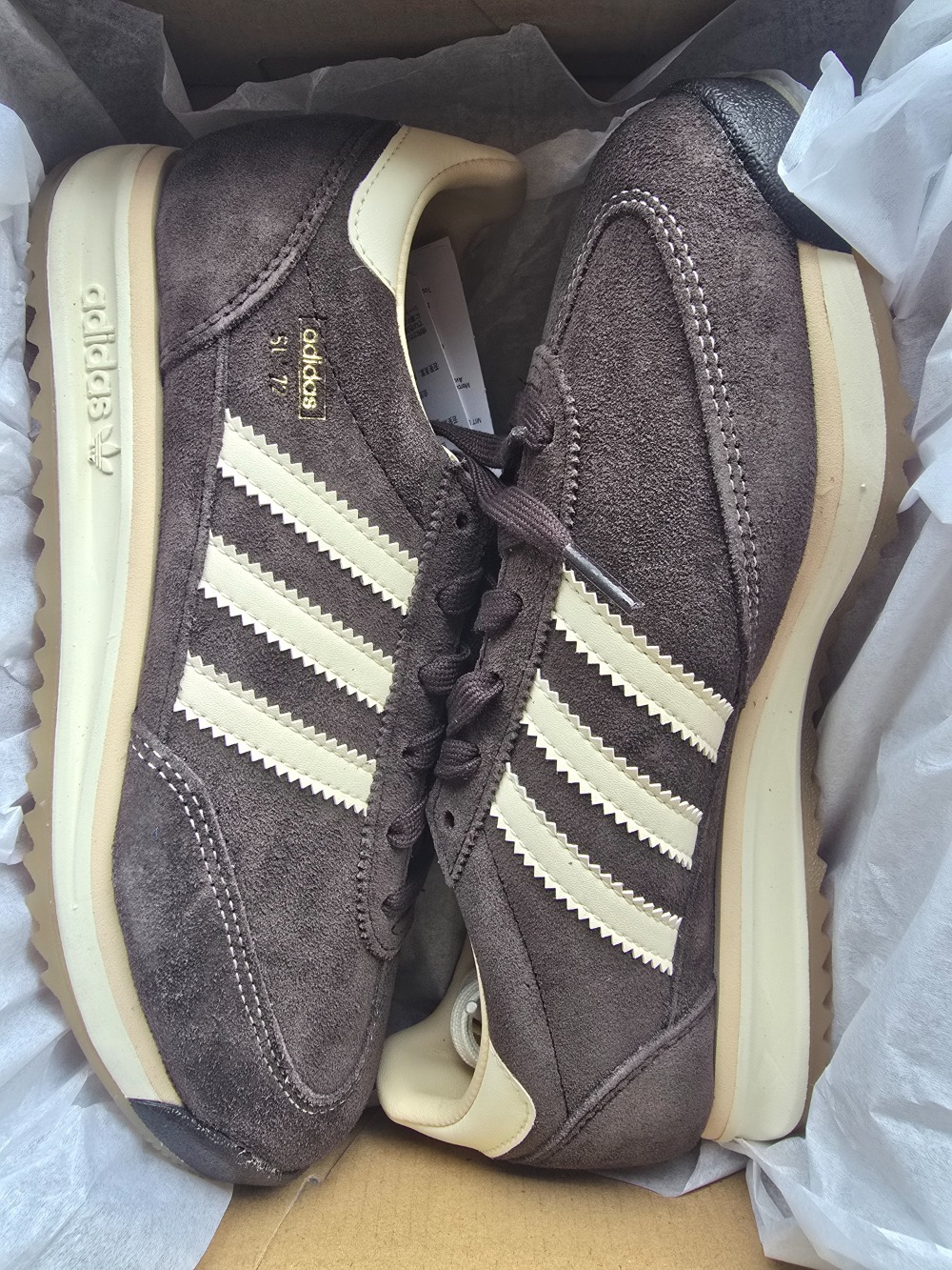 adidas SL 72 RS Aurora Coffee Cream White Sand Strata — 36, Novo