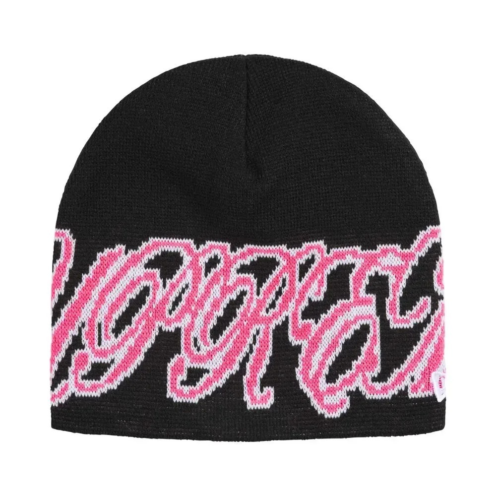 New Era x Supreme Touca Cursive Black SS26-W3 — Único, Novo