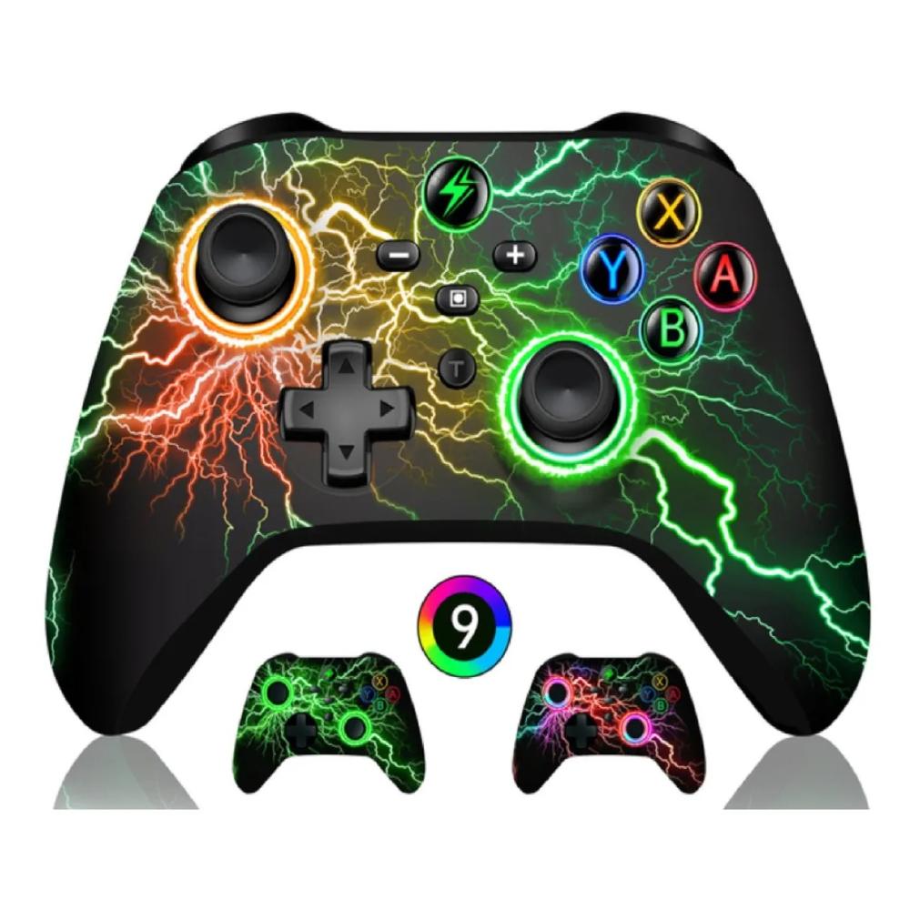 Controle Gamer Multifuncional Para Nintendo Switch / Lite / Android / iOS / Pc / Smart TV RGB