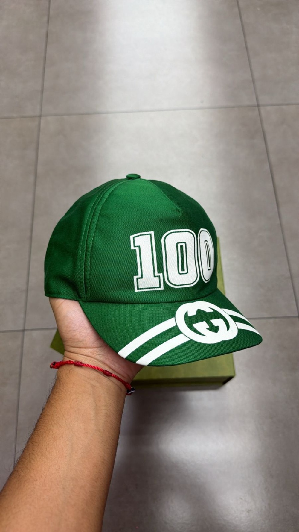 Boné Gucci 100 Baseball Green — P, Novo