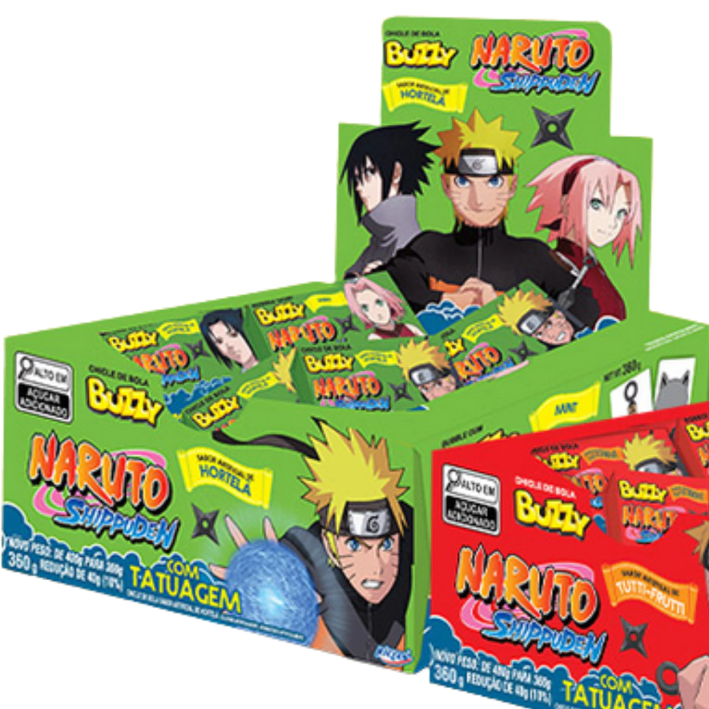 Chiclete Naruto Hortelã - Buzzy