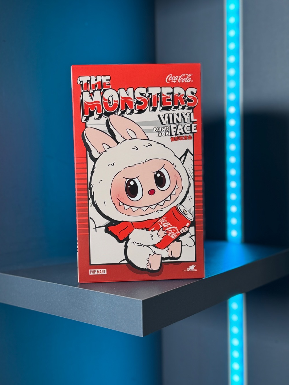 Pop Mart Labubu The Monsters Coca Cola Series Vinyl Face Single Blind Box — Único, Novo