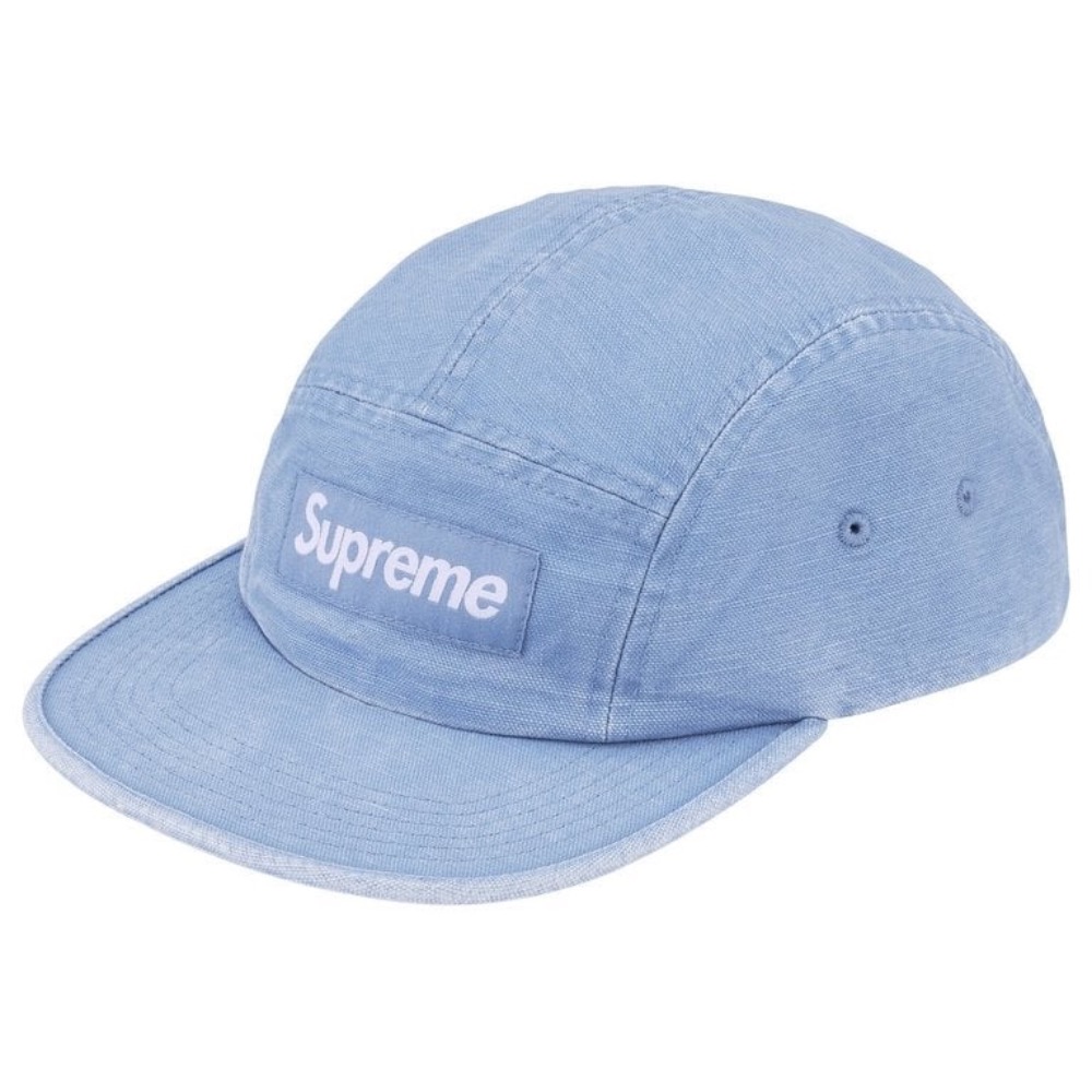 Boné Supreme Canvas Camp Cap Blue SS26-W11 — Único, Novo