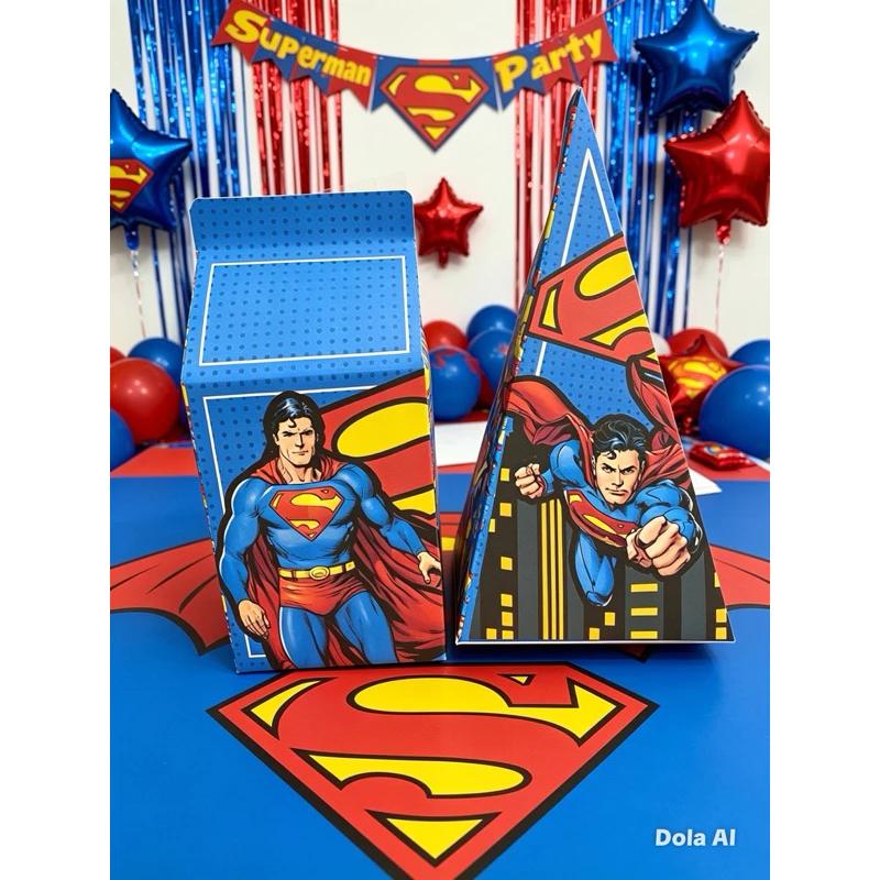 20 CAIXAS SUPERMAN | ENVIO RAPIDO | LEMBRANCINHA SUPER HOMEM