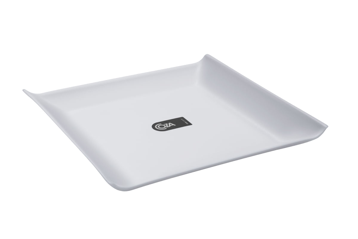 Prato quadrado Casual Grande Cozy 20,6 x 20,6 x 2,6 cm Branco