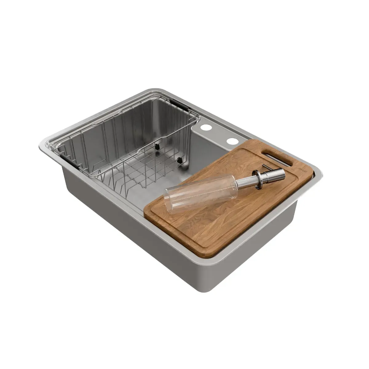 Cuba Retangular Bistrô 50X40X20 Escovado Cv 4,5"