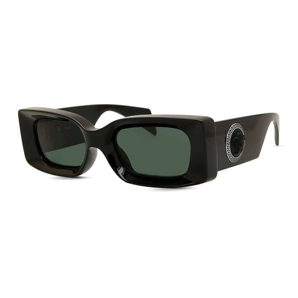 Óculos de Sol Unissex Versace Retangular VE4474U Cor Preto