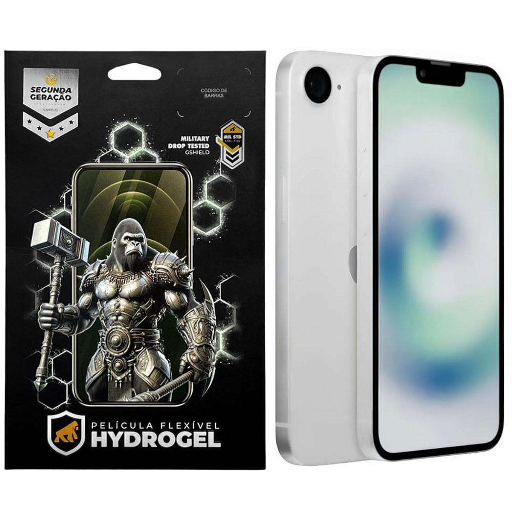 Kit Película Hydrogel HD Frontal + Traseira para iPhone 16E - Proteção Completa - Gshield