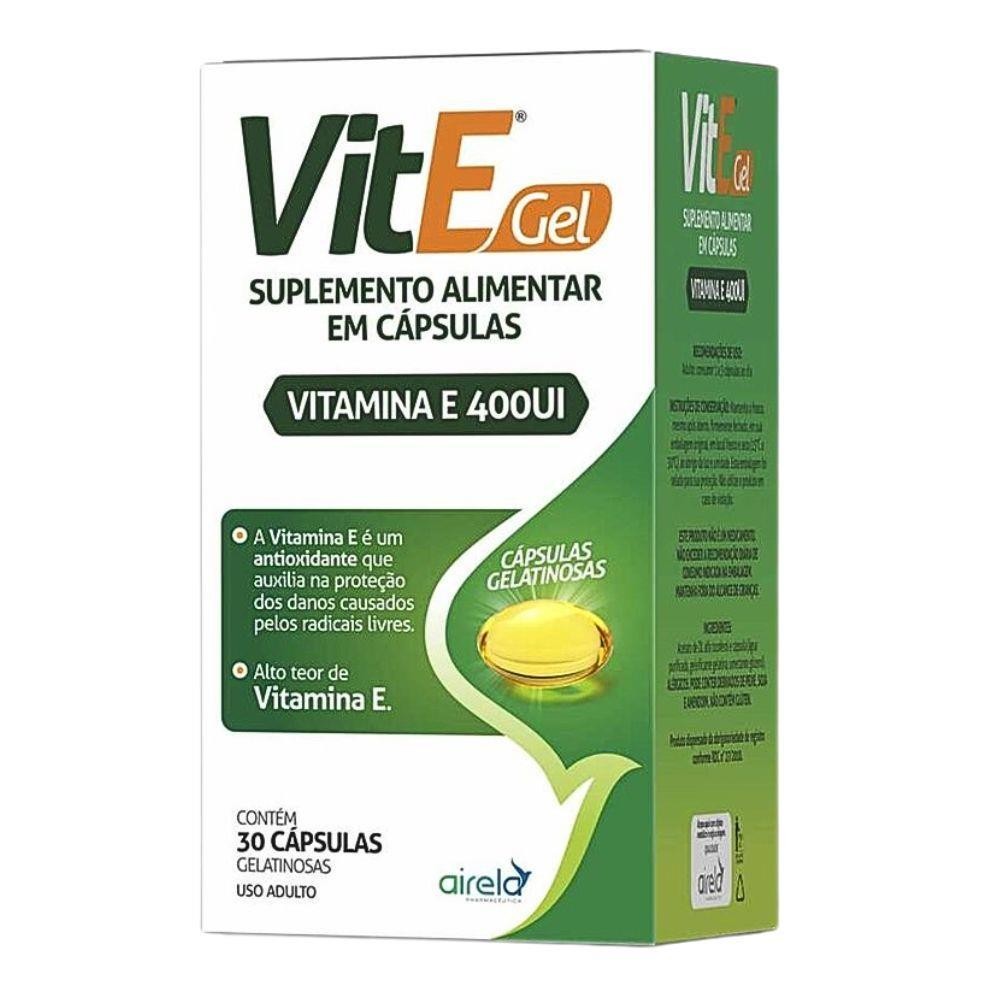 VITAMINA E 400UI SUPLEMENTO ALIMENTAR COM 30 CÁPSULAS