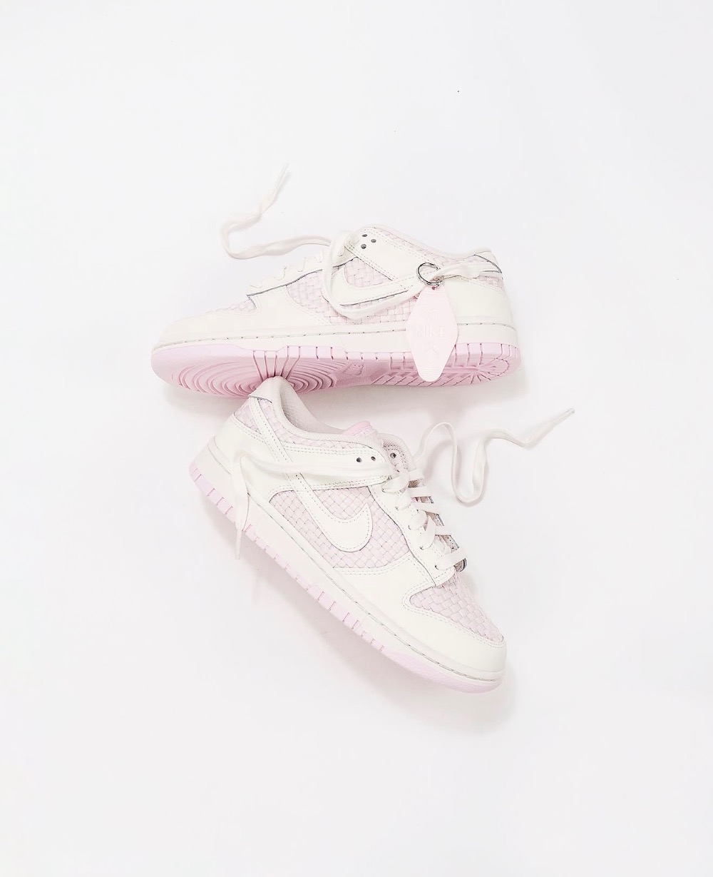 Nike Dunk Low WN’S Pink Foam Sail Feminino — 34, Novo