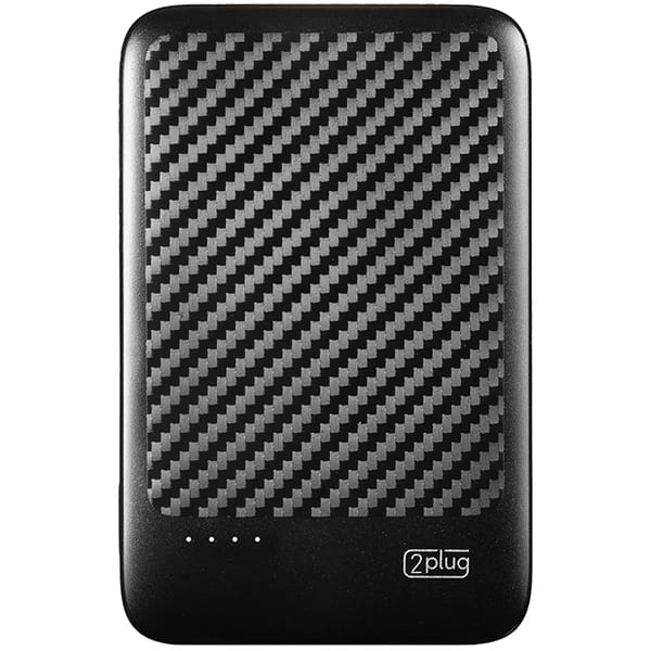 Carregador Portátil Power Bank USB, 5000mAh, Preto, SL05, 2Plug CX 1 UN