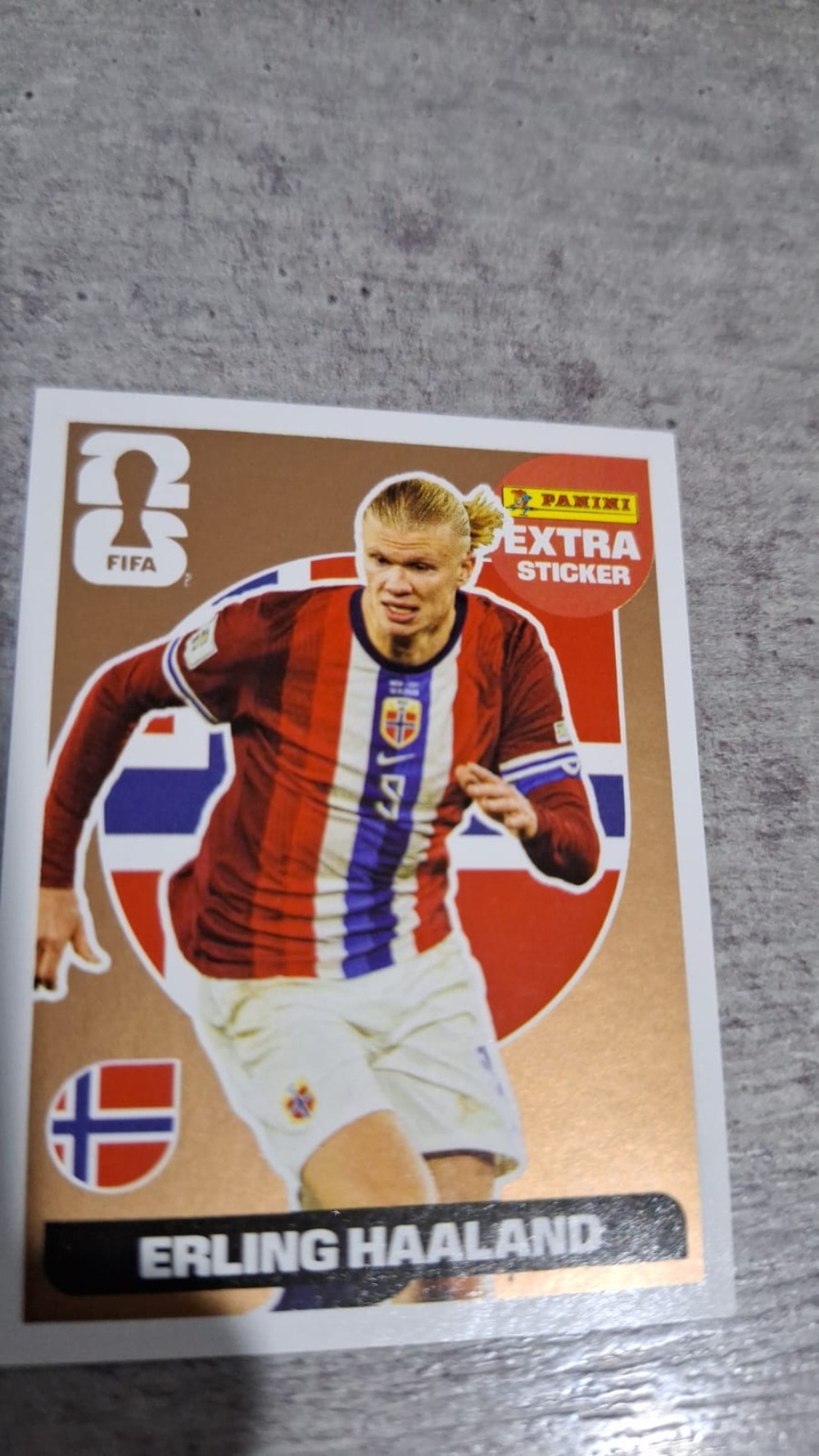 Figurinha Panini Erling Haaland Legend Ouro FIFA World Cup 2026 — Near Mint, Novo