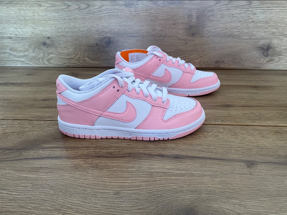 Nike Dunk Low Se GS White Medium Soft Pink — 38, Novo