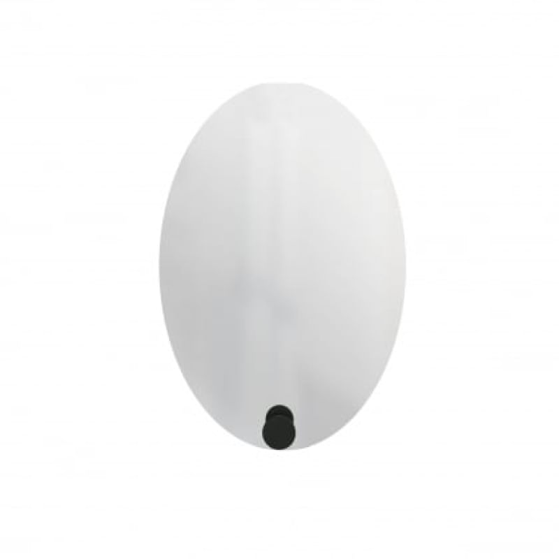 Espelho Funcional Hook 60x40 cm Oval Preto