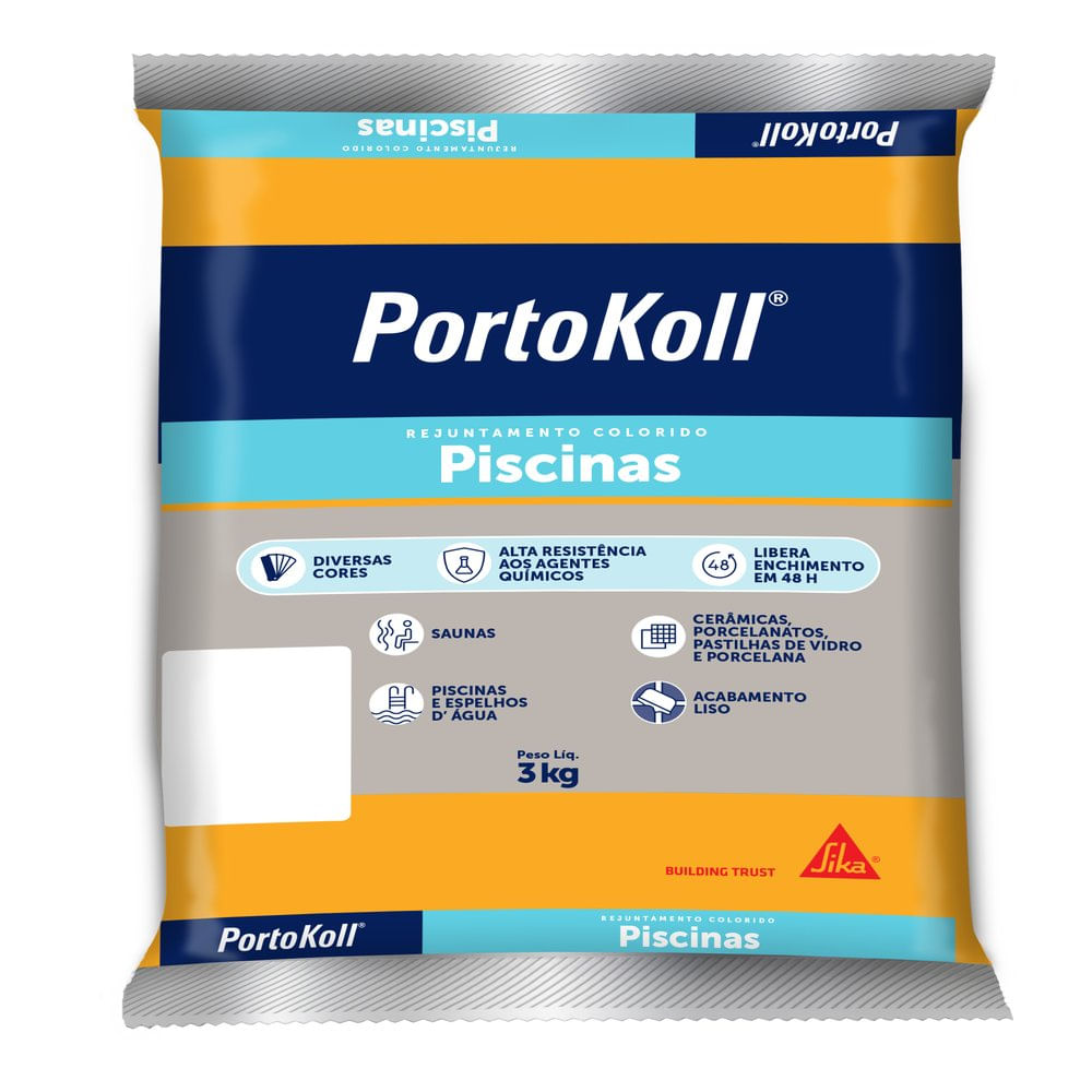 Rejunte Piscina Branco 3Kg Portokoll