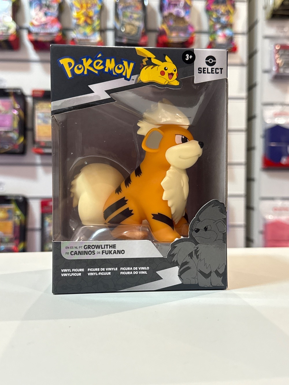 Growlithe Pokémon Vinyl Figure 4339 Sunny Brinquedos — Único, Novo