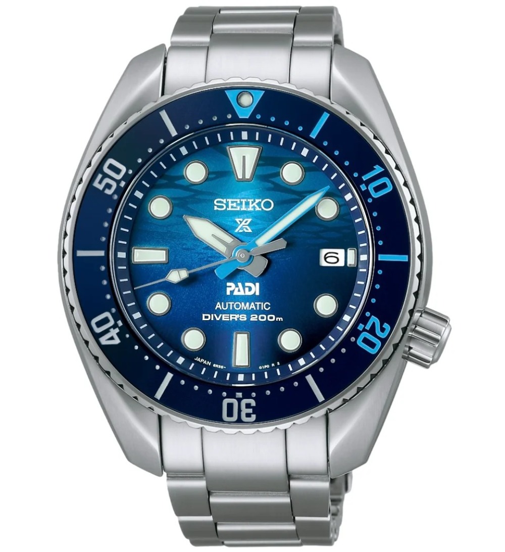 Relógio Seiko Prospex King Sumo Padi Great Blue 45 mm — Único, Novo