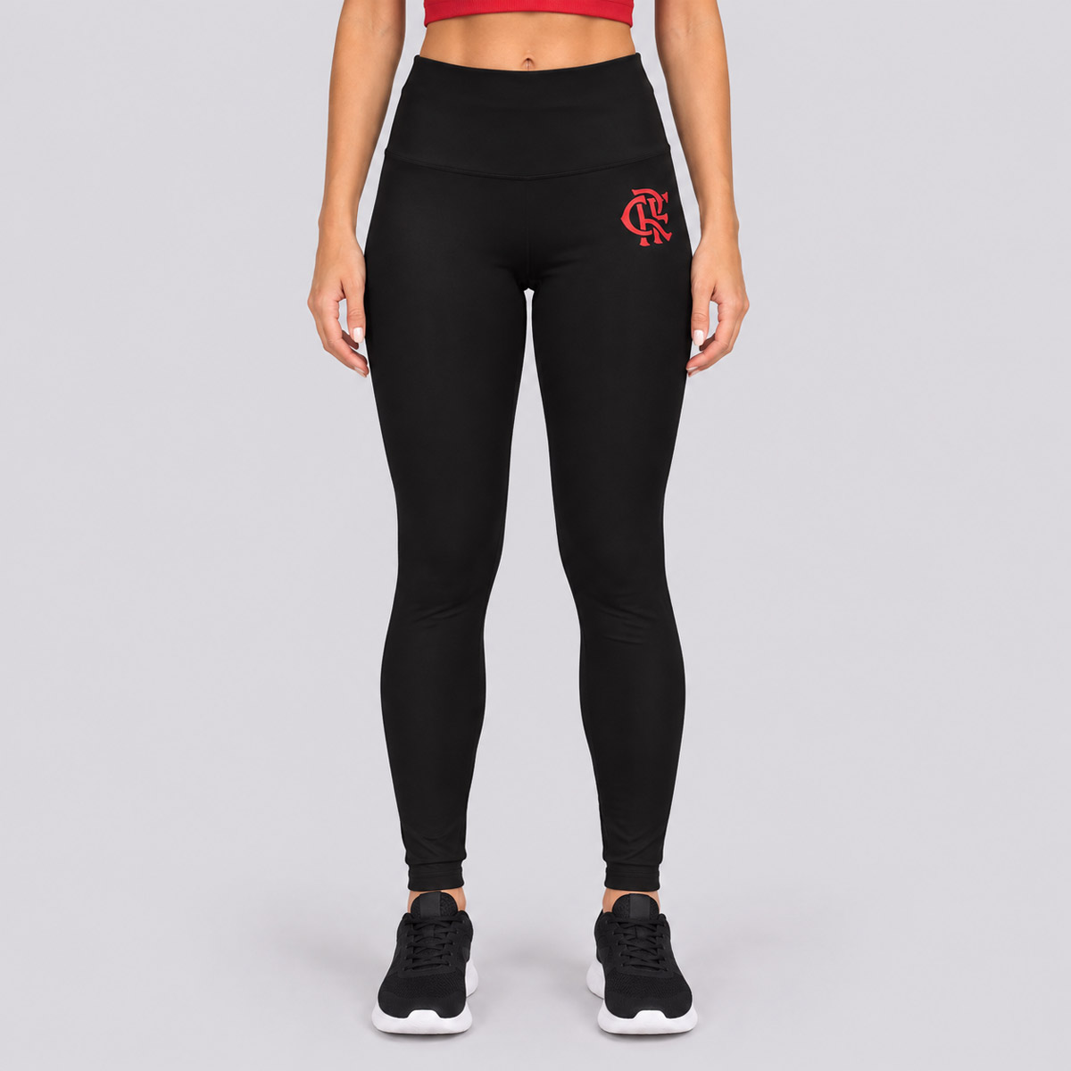 Calça Legging Flamengo Nação Feminina Preta