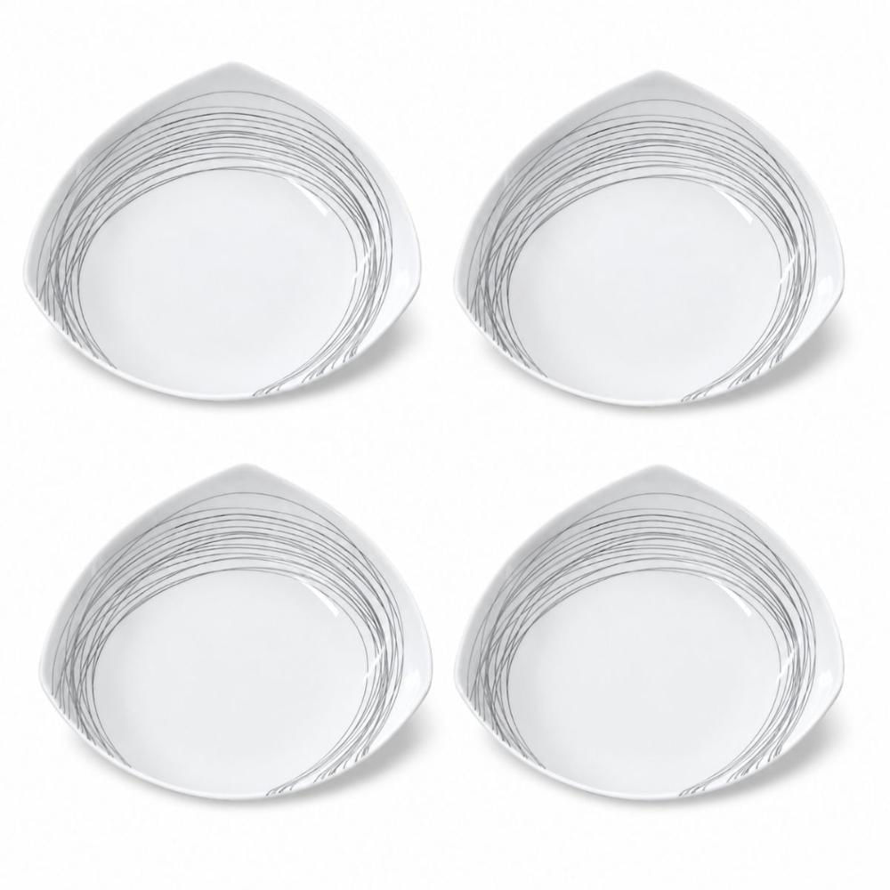 Jogo 4 Bowls Mini Multiuso Tigela Porcelana Italiana Bugatti
