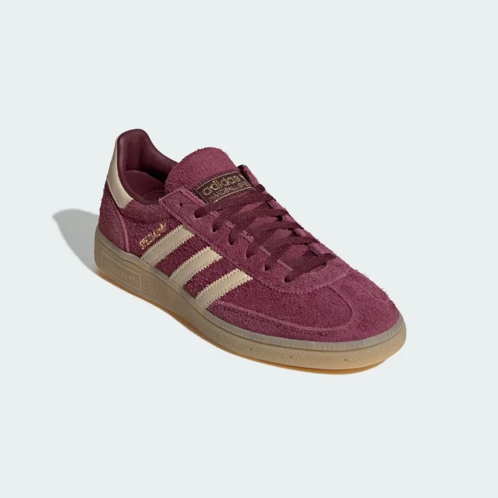 adidas Handball Spezial Maroon Warm Vanilla Gold Metallic — 34 / 35 / 36 / 37 / 38 / 39, Novo