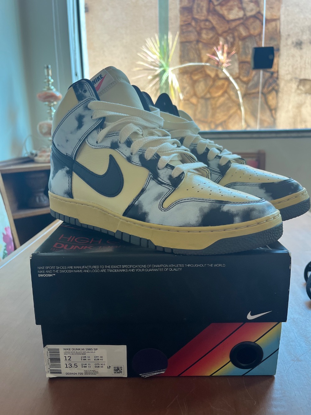 Nike Dunk High 1985 Blue Acid Wash — 44, Usado