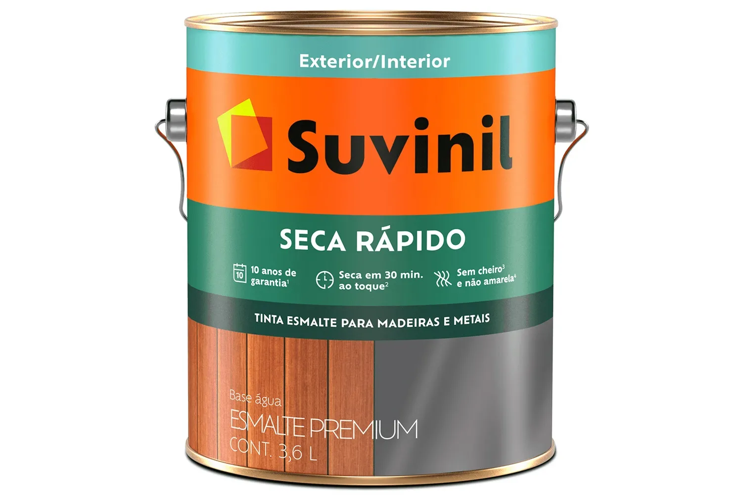 ESMALTE PREMIUM COR E PROT BASE AGUA AC BR 3,6L SUVINIL