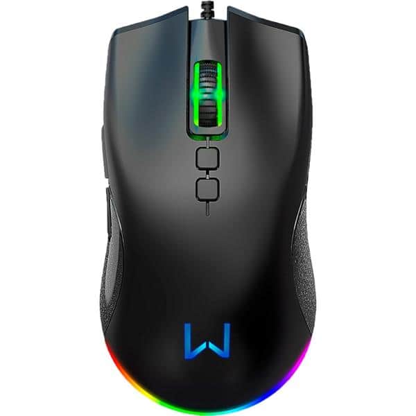 Mouse Gamer com fio USB Warrior Rush 12000DPI com 7 botões Warrior CX 1 UN