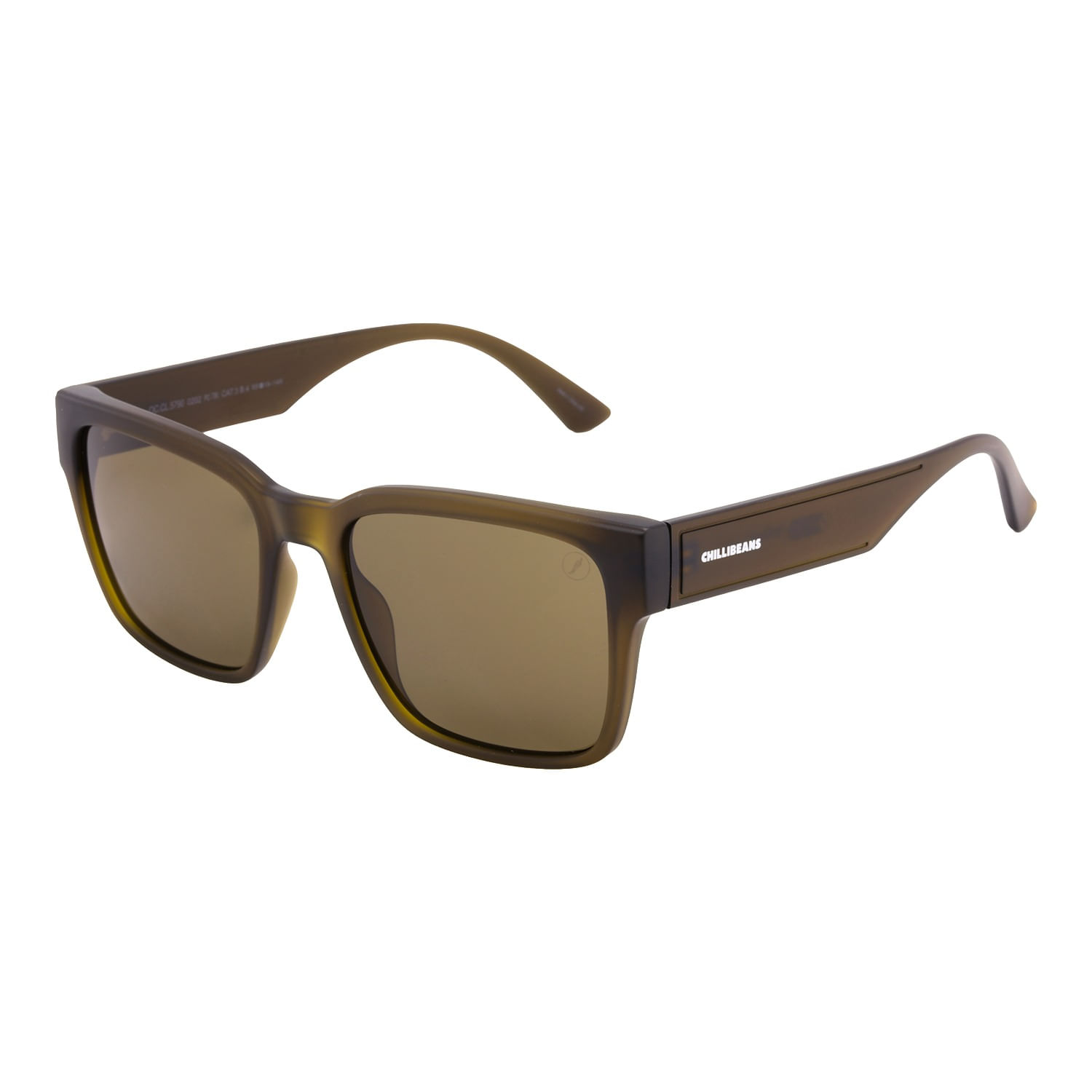 Óculos de Sol Feminino Chilli Beans Quadrado Marrom OC.CL.5790.0202