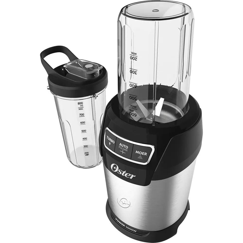 Foto 3 de Kit Blender Ultra Power E Mini Grill Elétrico Inox Oster 220V