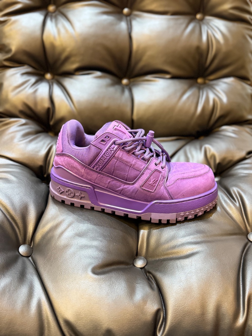 Louis Vuitton LV Trainer Maxi Sneaker Violet — 38, Usado