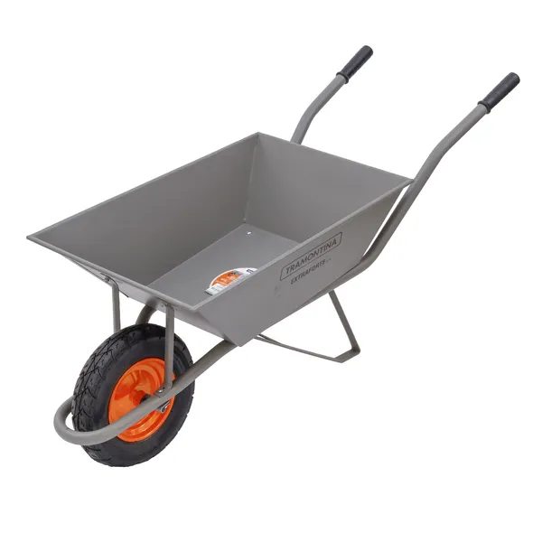 CARRINHO DE MAO C/CAÇAMBA EXTRAFORTE CINZA 65L TRAMONTINA