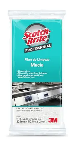 Fibra Limpeza Delicada Profissional 2 Fibras