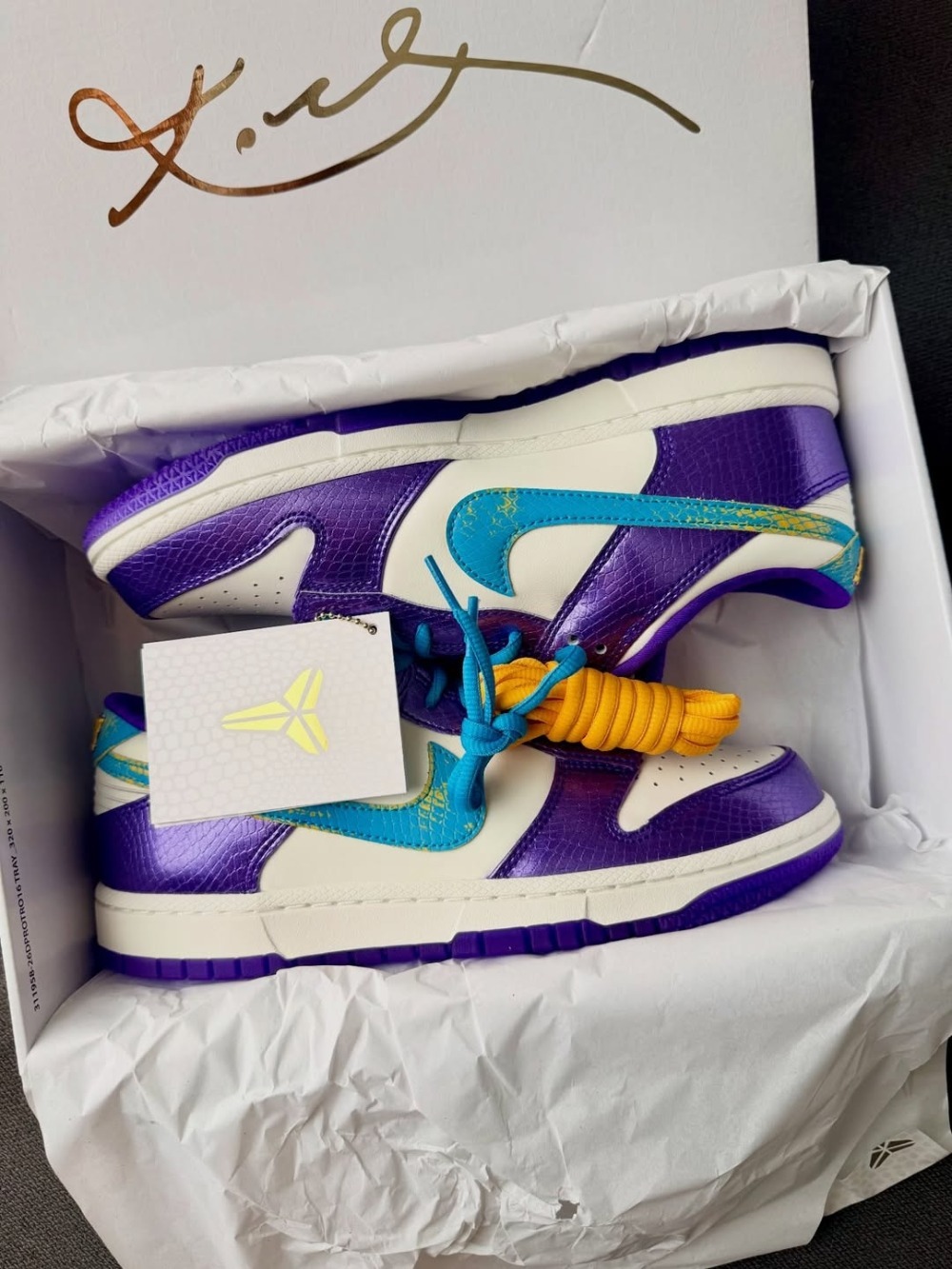 Nike Dunk Low Protro "Draft Pack" Charlotte to LA Purple — 39, Novo
