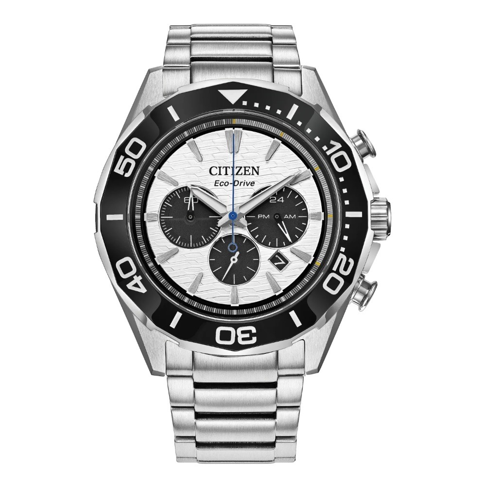 Relógio Citizen Endeavor Sport Black Silver 43 mm — Único, Novo
