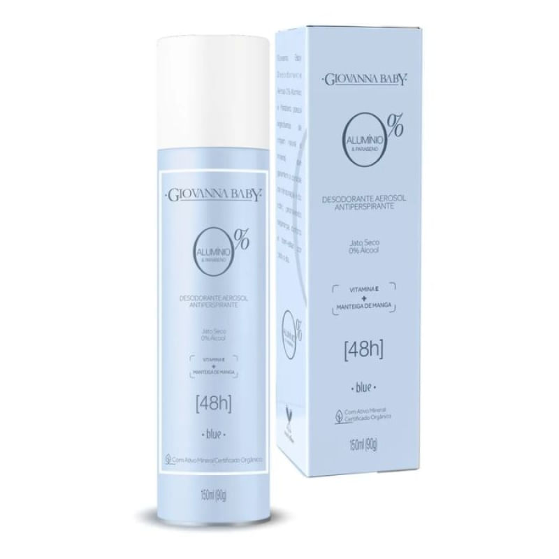 Desodorante Aerosol Giovanna Baby 0 Aluminio Blue 150ml