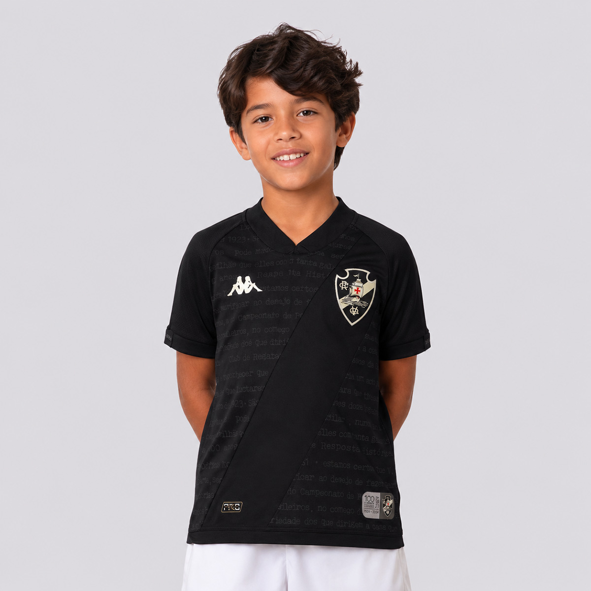 Camisa Kappa Vasco Goleiro III 2024 Infantil