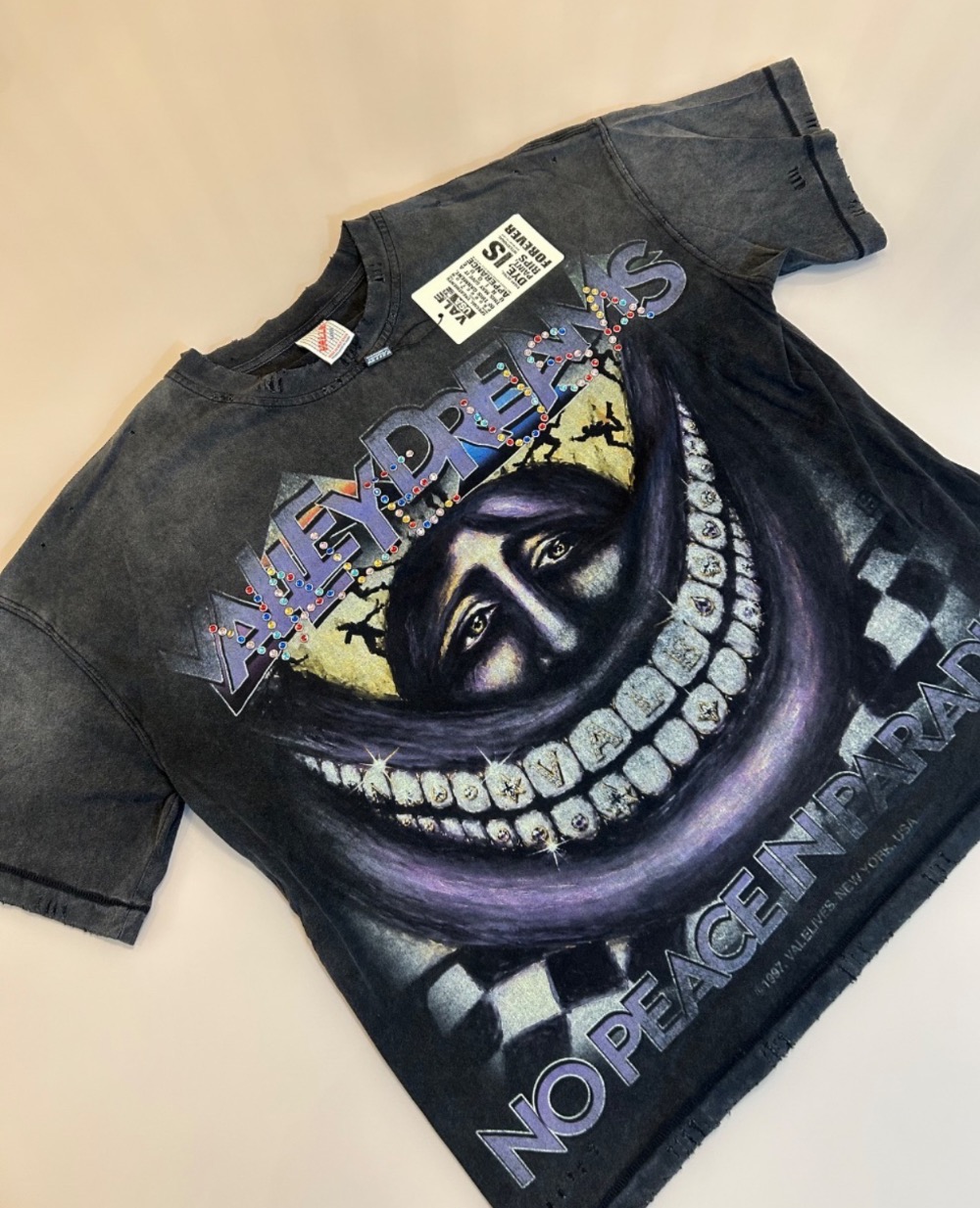 Camiseta Vale Lives Forever Smiley Face Black — G, Novo