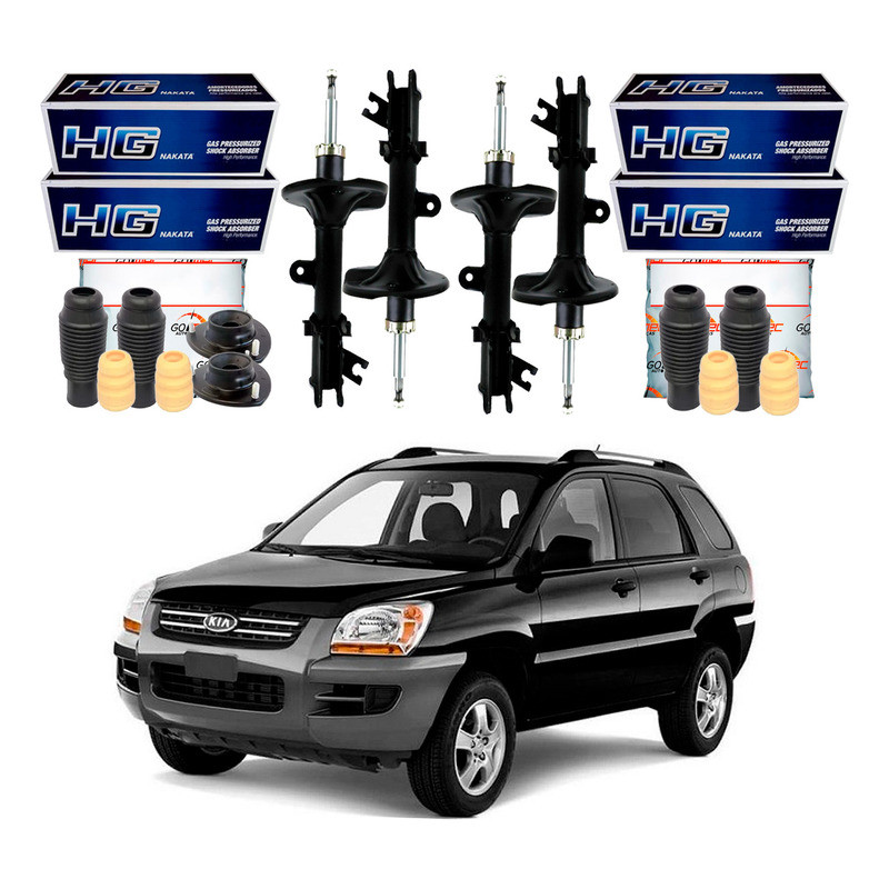 Kit Amortecedor Dianteiro Traseiro Sportage 2.7 2005 A 2010