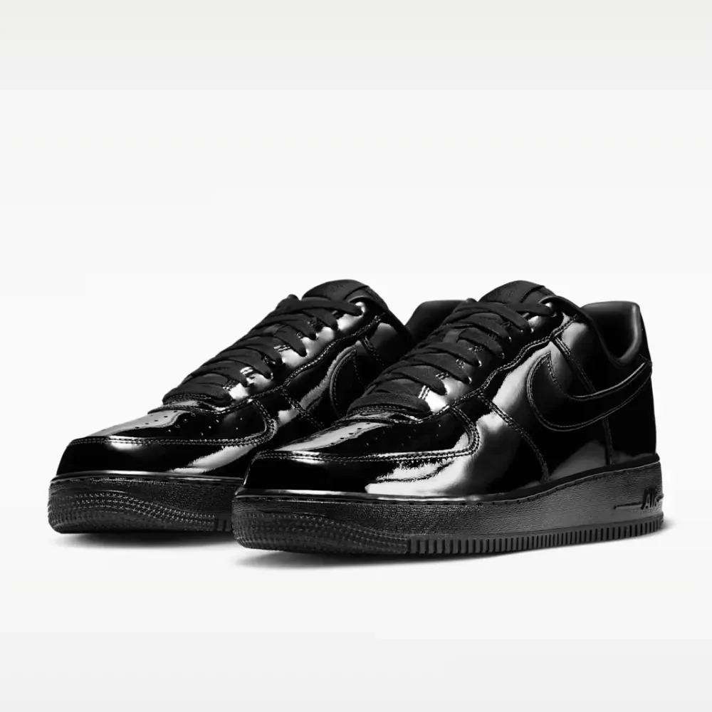 Nike Air Force 1 Low '07 Premium Black Patent — 42, Novo