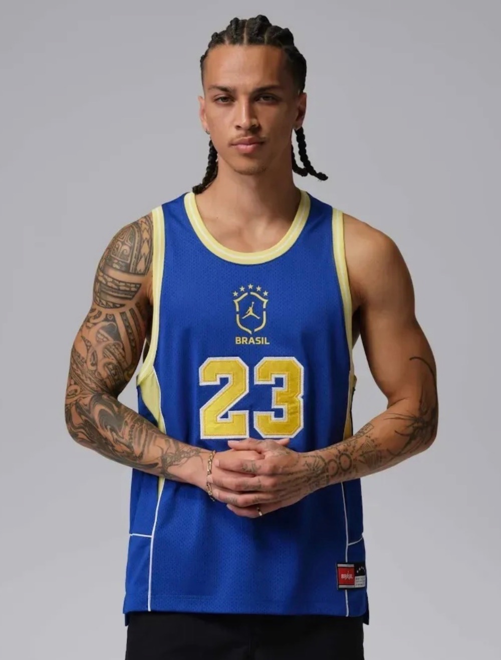 Regata Air Jordan Brasil Essentials Mesh Blue — XG, Novo