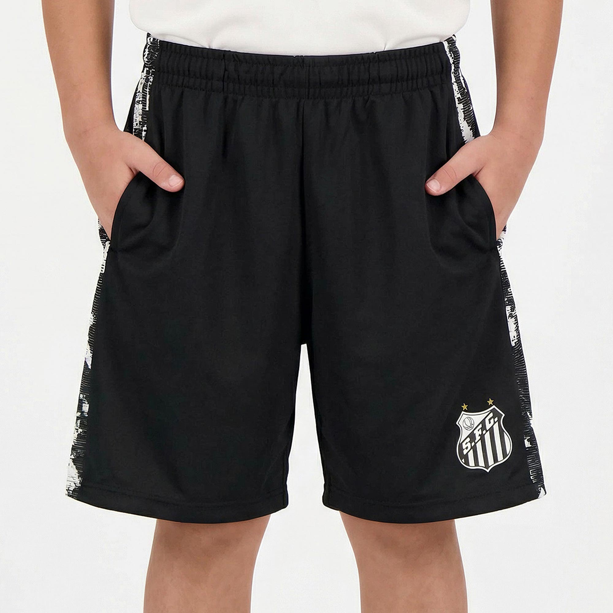 Bermuda Santos Strain Infantil Preta