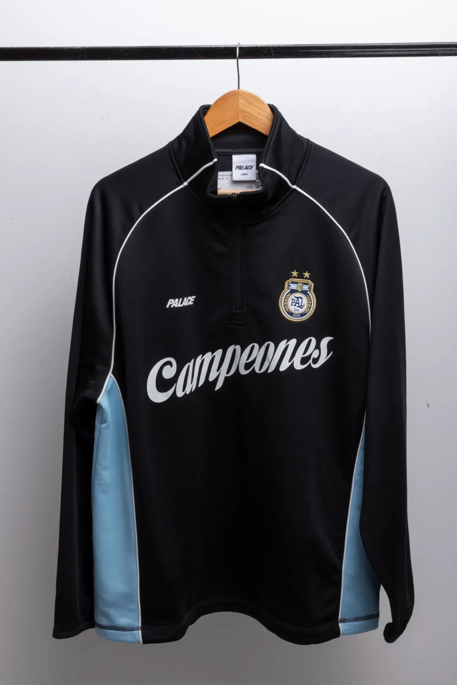 Jaqueta Palace Copa 1/4 Zip Techy Fleece Black — G, Novo