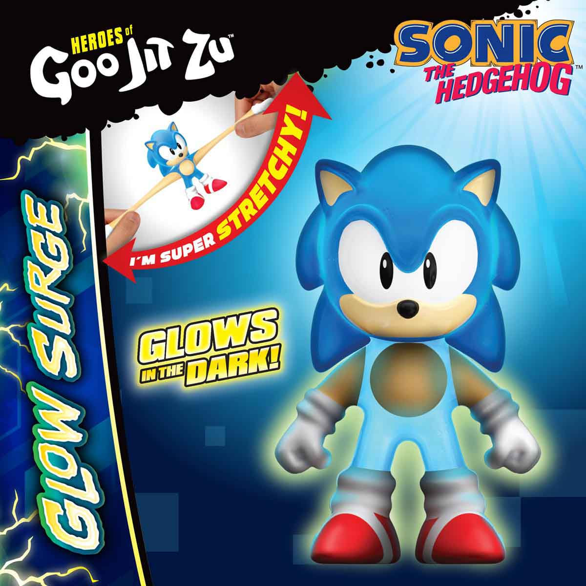 Foto 5 de Boneco Elástico Sonic Que Brilha No Escuro - Goo Jit Zu